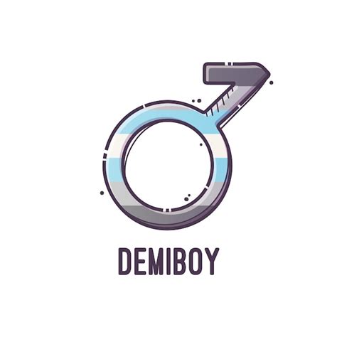 Premium Vector Gender Symbol Demigirl Signs Of Sexual Orientation Vector