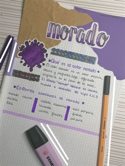 Morado Apunte Bonito Como Tomar Apuntes Titulos Bonitos Para Apuntes