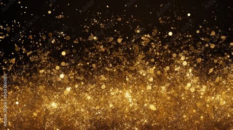 golden glitter background - wallpaper created using generative AI tools ...