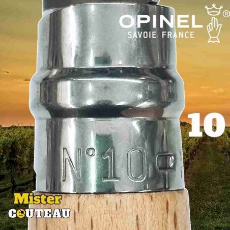 Couteau Serpette Opinel N Manche Hetre Lame Inox Cm