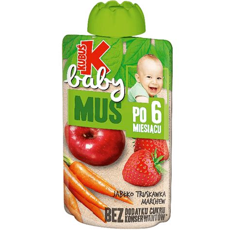 Kubu Baby Mus Po Miesi Cu Jab Ko Truskawka Marchew G