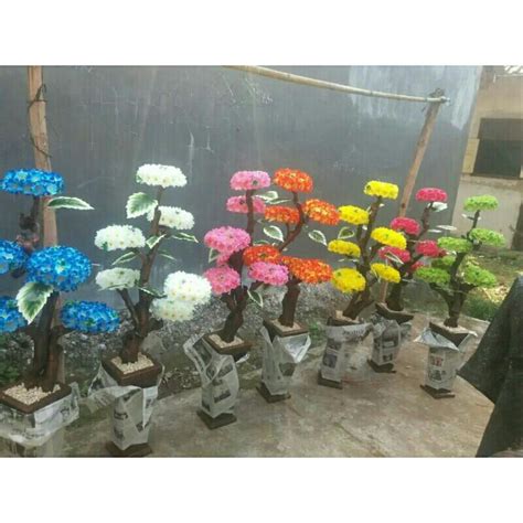 Jual RANGKAIAN BUNGA SUDUT POT REAL PICTURE 130CM Shopee Indonesia