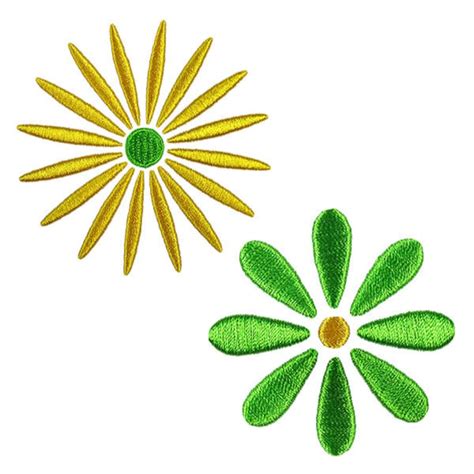 Daisy Flower Embroidery Design Instant Download Etsy