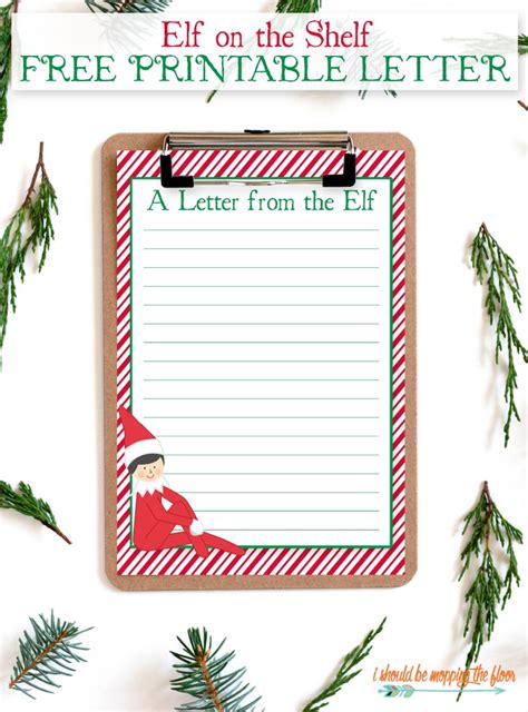 Free Printable Elf On The Shelf Letter