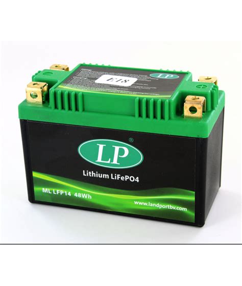 Battery Motorcycle Li Ion 12V 14Ah LFP14 Ultra Light 48Wh Maintenance