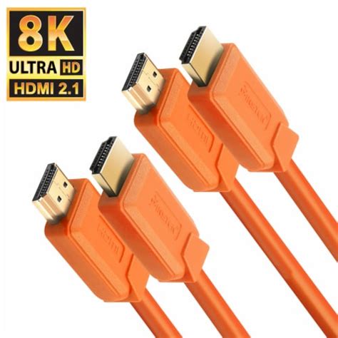 Insten 2 Pack 3ft 8k Hdmi High Speed Cable 21 Version 60hz 48gbps