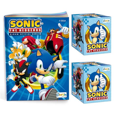 Sonic The Hedgehog 1 Álbum Tapa Blanda 2 Cajitas 100 Sobres