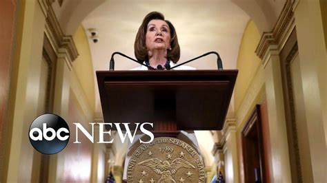 ‘no Choice But To Act’ On Impeachment Pelosi Says Youtube