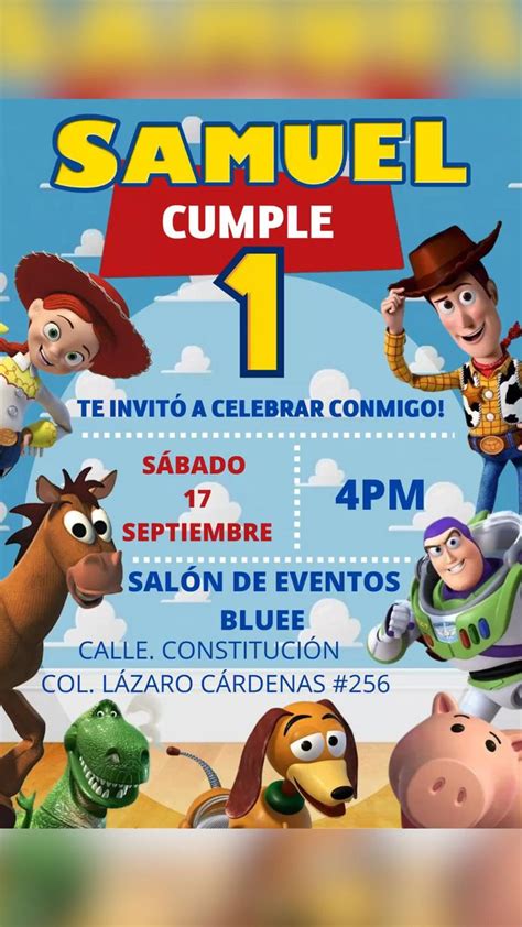 Invitación toy story Invitaciones de toy story Invitaciones de woody