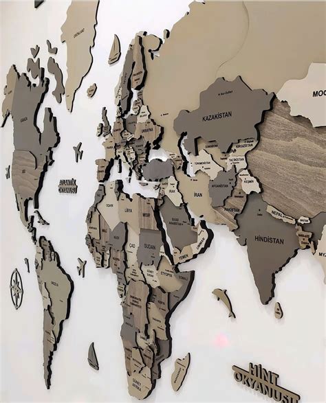 World Map Laser Cut File Drawing Ready For Laser Cutting Etsy UK