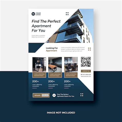 Premium Psd Apartment Flyer Template Design A4