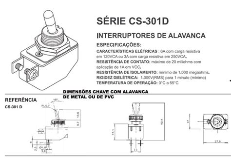 Chave Alavanca Margirius Unipolar Liga Desliga Cs D A Instaladora