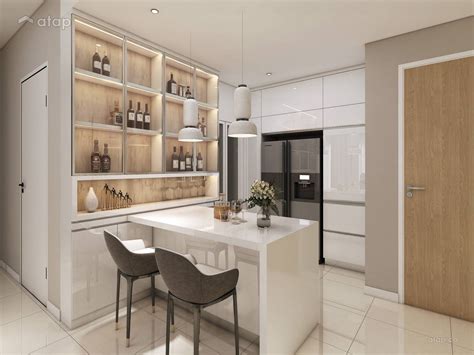 Minimalistic Modern Kitchen Condominium Design Ideas Photos Malaysia