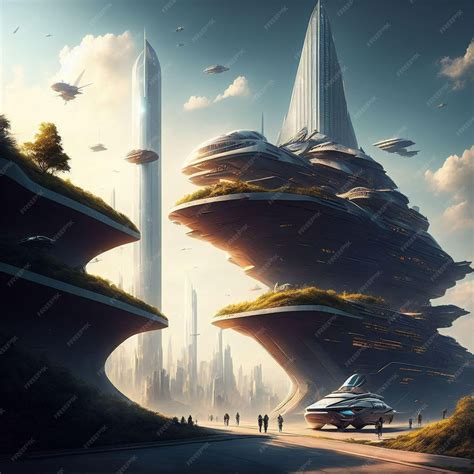 Sci Fi City Tower