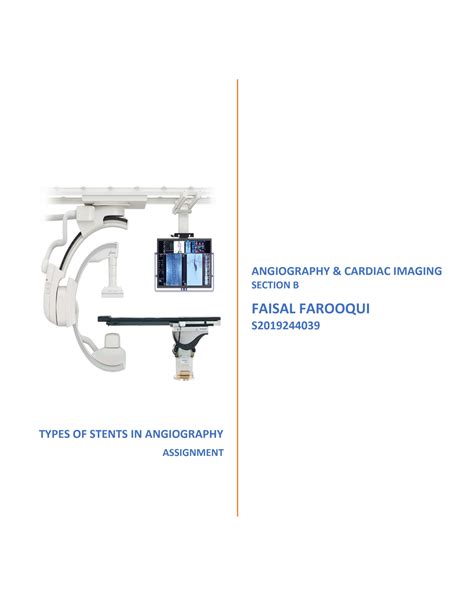 SOLUTION: Types of stents used in coronary angioplasty - Studypool