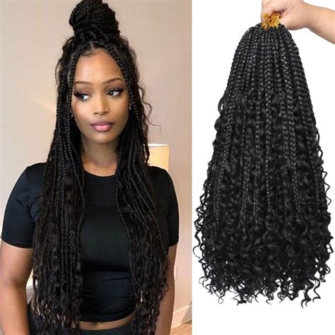 Cookoo 8 Packs Goddess Box Braids Crochet Hair 18 Ubuy South Africa