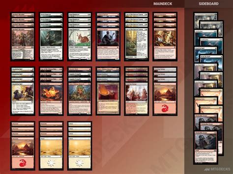 Standard Boros Aggro Deck By Magicrooster Mtg Decks