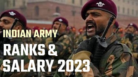 Indian Army Ranks Salary 2022 2023 Current Salary Structure Youtube