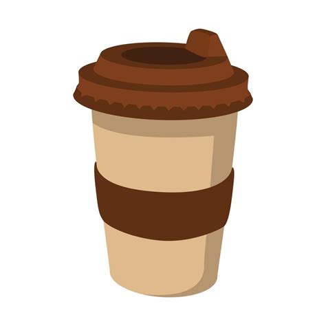 Takeaway Coffee Cup Cartoon Icon 14144050 Vector Art At Vecteezy