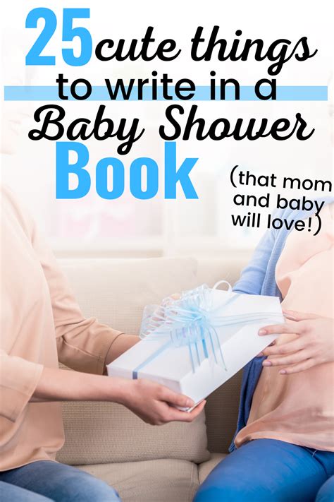 What To Write In A Baby Shower Book 25 Inscription Ideas Baby