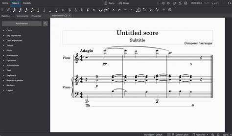 增加或删除小节 MuseScore