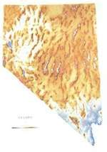 Nevada Physical Laminated Wall Map By Raven Maps