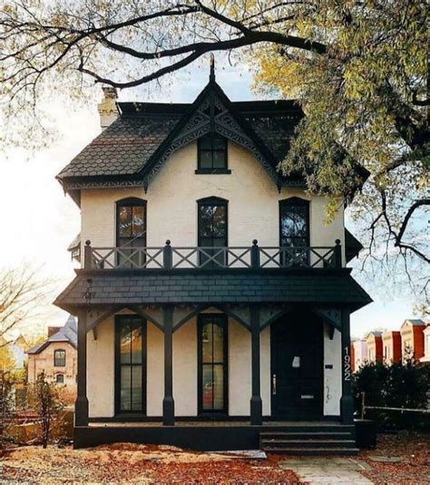 Quaint Black And White House, Washington, Dc | House exterior ...