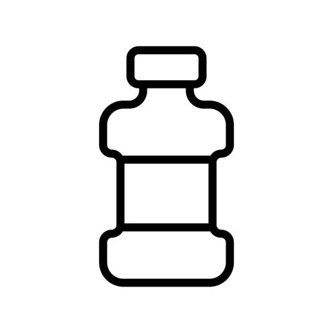 Detergent Bottle Icon Vector Outline Illustration Vector Art At