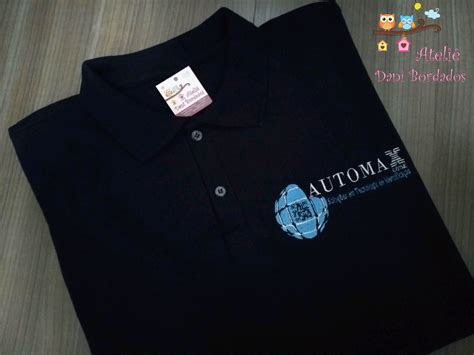 Camisa polo bordada logo no Elo7 Ateliê Dani Bordados EE7956