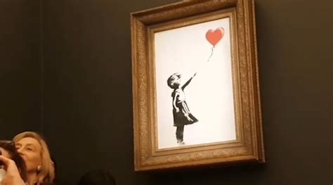 Obra De Banksy Se Autodestruye Tras Ser Vendida Por M S De Un Mill N De