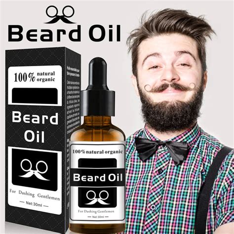 100 Natural Organic Beard Oil Soften Hair Growth Nourishing For Men