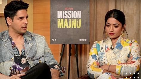 Sidharth Malhotra Rashmika Mandannas Super Fun Rapid Fire Mission