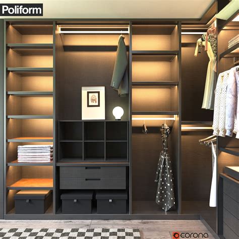 Poliform Senzafine Walk In Closet D Model Max Free D