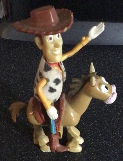 Disney Pixar Mattel Toy Story Woody And Bullseye Poseable Toy