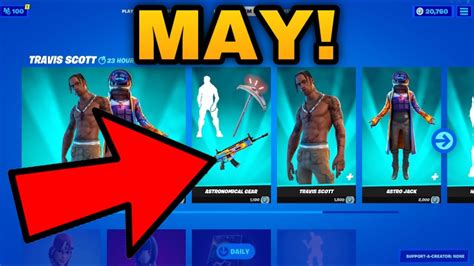 Travis Scott Skin Return Release Date In Fortnite Item Shop May