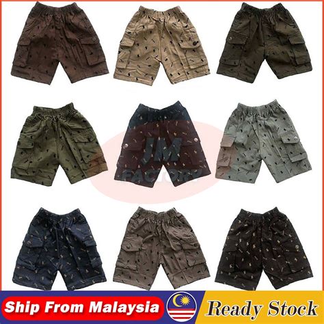 Harga Borong Polo Boy Short Pants Double Pocketseluar Pendek Budak