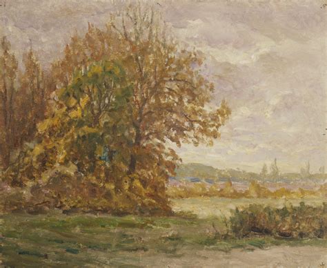 Au Tholonet Paysage pochade Étienne Mein peintre graveur