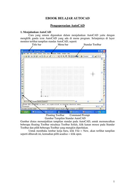 Ebook Belajar Autocad Pengoperasian Auto Pdf