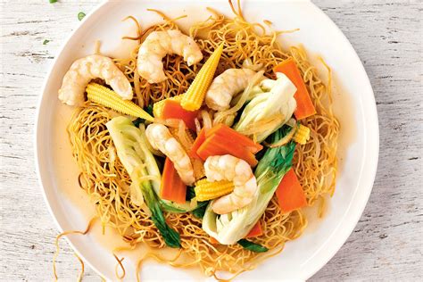 Crispy Prawn Chow Mein