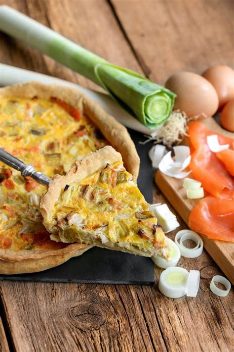 Quiche Aux Poireaux Et Au Saumon Fum Parfait Pour Un D Jeuner L Ger Et