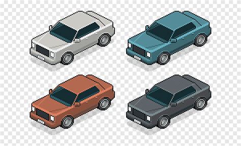 Vehículo compacto vehículo eléctrico vehículo de motor pixel art coche