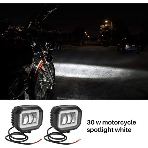 Blueleskyy 2pc 30W Motosiklet Spot Beyaz 4 Inç Motosiklet Fiyatı