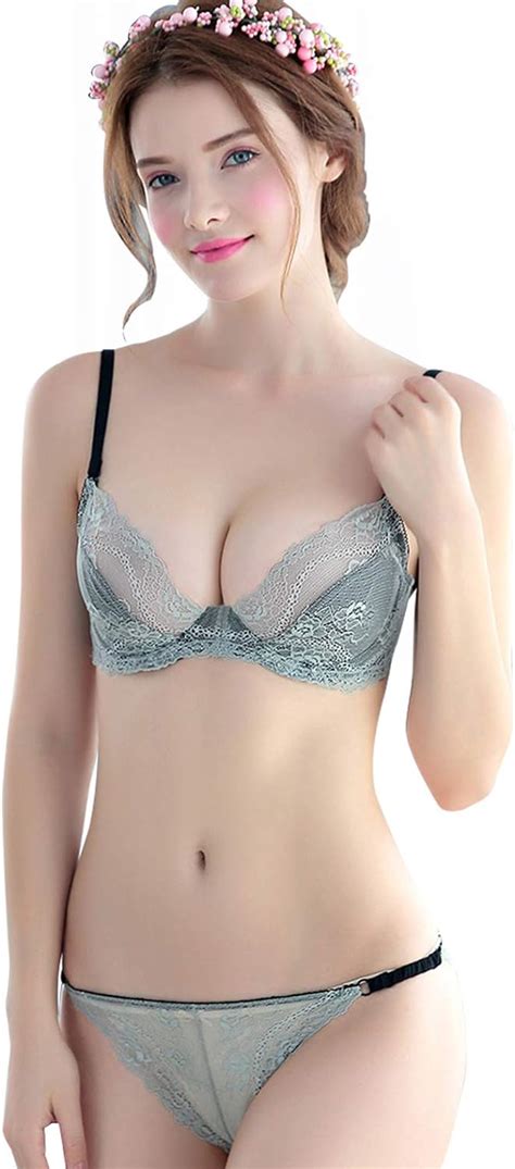 Feoya Women S Bra Set With Underwired Push Up Lingerie Ultra Thin