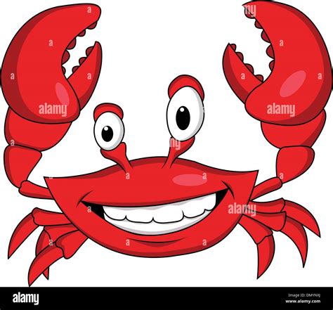 Funny Crab Cartoon Stock Vector Image Art Alamy