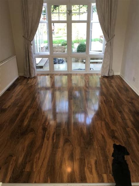 Walnut Effect Gloss Laminate Flooring Flooring Site