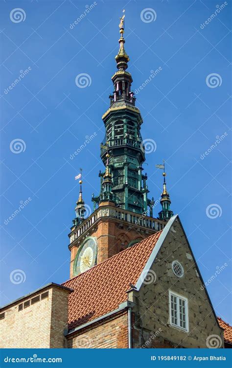 Gdansk North Poland August 15 2020 Top View Of Polish Architecture