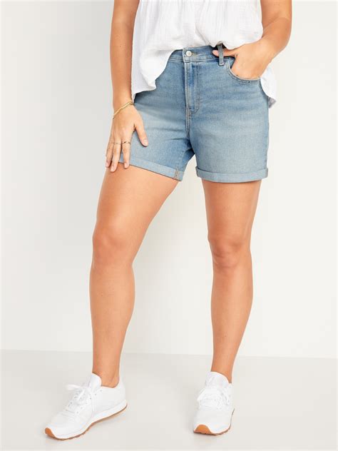 Mid Rise Wow Jean Shorts For Women Inch Inseam Old Navy