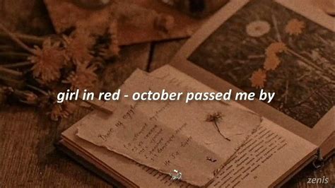 Girl In Red October Passed Me By Lyrics Türkçe çeviri Youtube