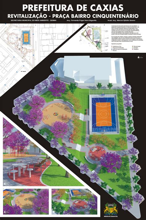 Prancha Final Urbanismo Projeto de Revitalização Praça do Bairro