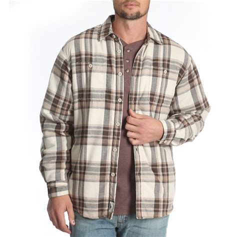 Sale Sherpa Lined Flannel Jacket Walmart In Stock